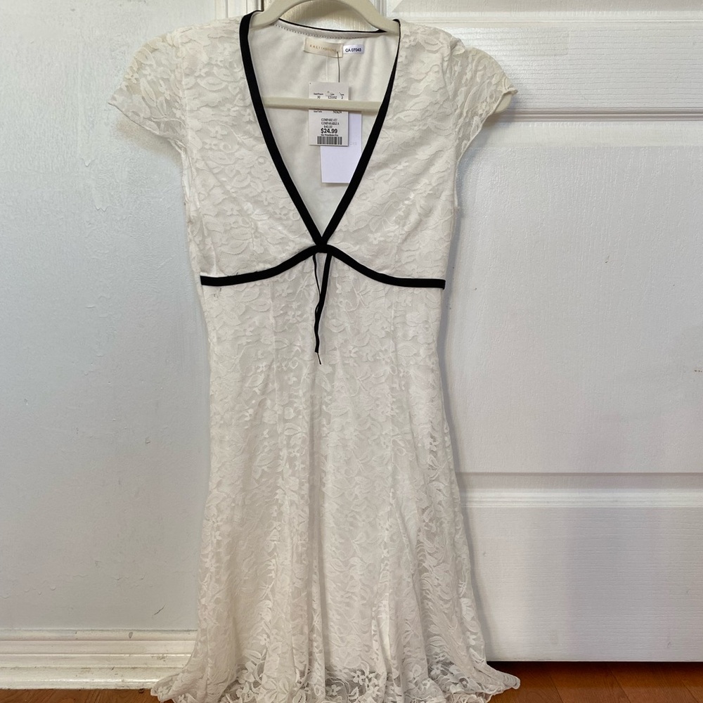 white lace dress